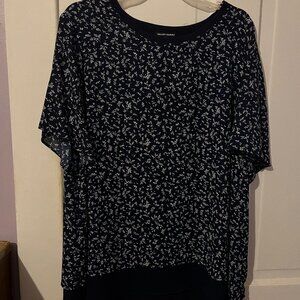 Hilary Radley Women's Short Sleeve Blouse